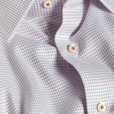 RBSP13806182 | White & Orange Micro Check Dress Shirt
