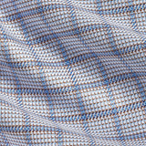 TBSP13807215 | Chocolate & Blue Textured Windowpane Dress Shirt