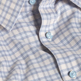 TBSP13809286 | Sand & Blue Dobby Check Dress Shirt