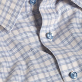 TBSP13809286 | Sand & Blue Dobby Check Dress Shirt