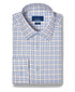 TBSP13809286 | Sand & Blue Dobby Check Dress Shirt