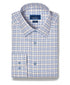 TBSP13809286 | Sand & Blue Dobby Check Dress Shirt