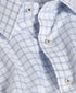 TBSP13810155 | White & Navy Windowpane Check Dress Shirt
