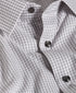 TBSP13811101 | White & Charcoal Textured Check Dress Shirt