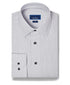 TBSP13811101 | White & Charcoal Textured Check Dress Shirt
