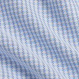 TBSP13811135 | White & Blue Textured Check Dress Shirt