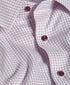 TBSP13811165 | White & Merlot Textured Check Dress Shirt