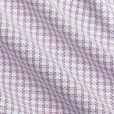 TBSP13811165 | White & Merlot Textured Check Dress Shirt