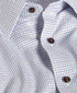 TBSP13812427 | Blue & Chocolate Dobby Check Dress Shirt