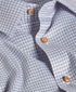 TBSP13817421 | Sky & Chocolate Twill Check Dress Shirt