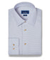 TBSP13817421 | Sky & Chocolate Twill Check Dress Shirt