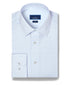 TBSP13819136 | White & Sky Twill Check Stretch Dress Shirt