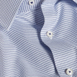 SBSP13820450 | Navy & Sky Twill Micro Check Stretch Dress Shirt