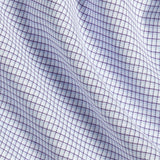 SBSP13820518 | Purple & Sky Twill Micro Check Stretch Dress Shirt
