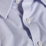 SBSP13820518 | Purple & Sky Twill Micro Check Stretch Dress Shirt