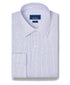 TBSP13820518 | Purple & Sky Twill Micro Check Stretch Dress Shirt
