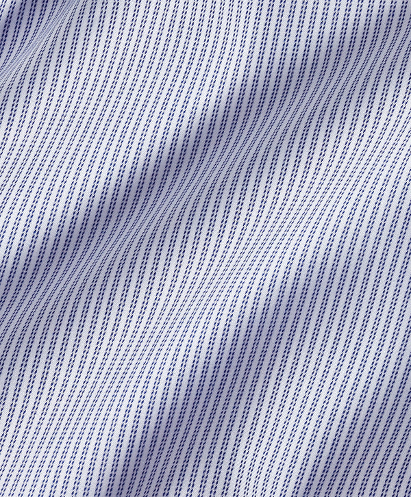 SBSP13950407 | Navy & White Twill Stripe Stretch Dress Shirt