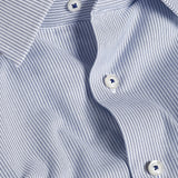 SBSP13950407 | Navy & White Twill Stripe Stretch Dress Shirt