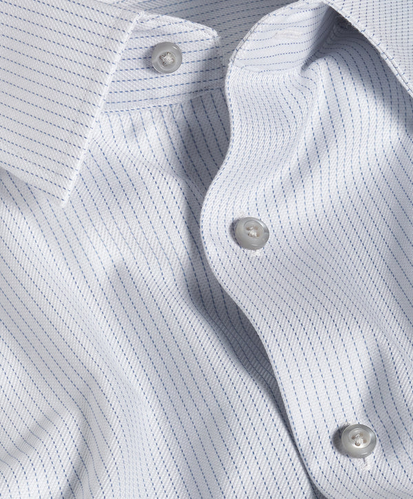 TBSP13952025 | Pearl Jaspé Twill Stripe Dress Shirt