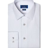 TBSP13952025 | Pearl Jaspé Twill Stripe Dress Shirt
