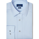 TBSP13953440 | Sky & Pearl Dobby Stripe Dress Shirt