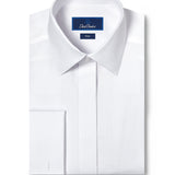 TFCP09105110 | Micro Dobby French Cuff Covered Placket Formal Shirt