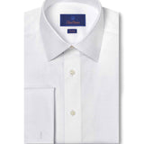 TFSS09034110 | White Diamond Textured Formal Shirt