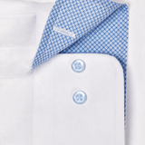 TBMS12110110 | White Twill Contrast Dress Shirt