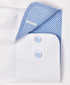 TBMS12110110 | White Twill Contrast Dress Shirt