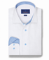 TBMS12110110 | White Twill Contrast Dress Shirt