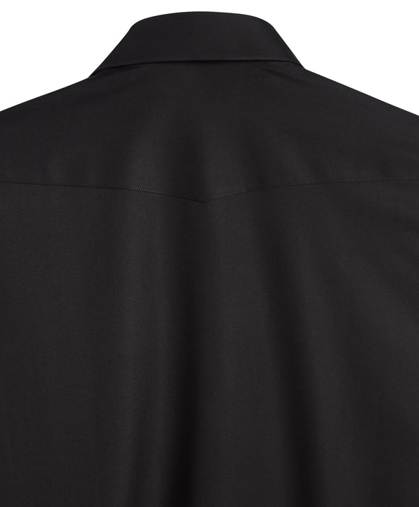 TWES4130002 | Black Twill Western Shirt