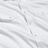 TWES4130110 | White Super Fine Twill Western Shirt