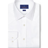 TWES4130110 | White Super Fine Twill Western Shirt