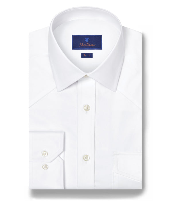 TWES4130110 | White Super Fine Twill Western Shirt