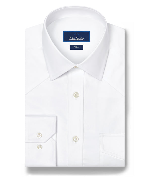 TWES4130110 | White Super Fine Twill Western Shirt