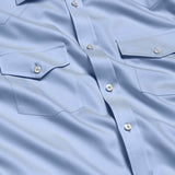 TWES4130454 | Sky Super Fine Twill Western Shirt