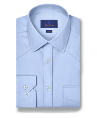 TWES4130454 | Sky Super Fine Twill Western Shirt