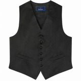 VT100001 | Black Satin Formal Vest