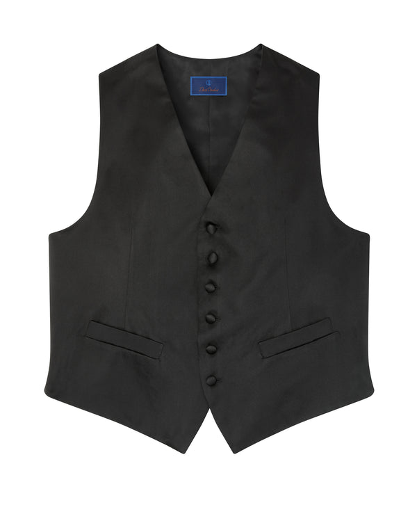 VT100001 | Black Satin Formal Vest