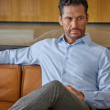 TBSP11110454 | Sky Cashmere Blend Dress Shirt