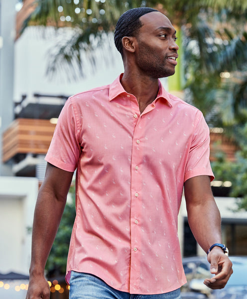 CSSM06017650 | Pink Flamingo Short Sleeve Shirt