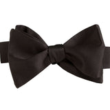CH100001 | Black Satin Self-tie Bow Tie & Cummerbund Set