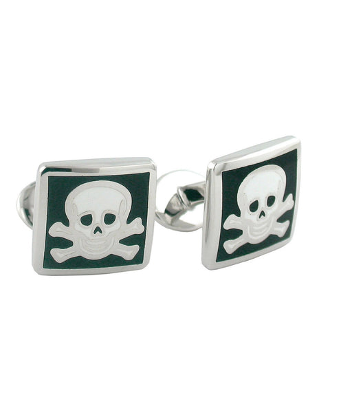 CL059802 | Skull & Crossbone Sterling Cufflinks