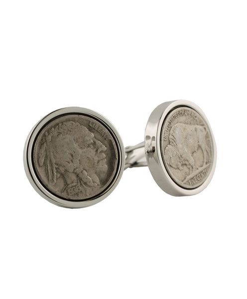 CL073102 | Sterling Silver Nickel Cufflinks