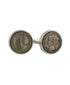 CL073202 | Sterling Silver Dime Cufflinks