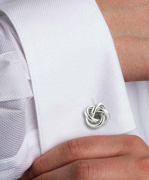 CL109902 | Sterling Silver Knot Cufflinks