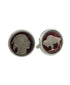 CL508002 | Sterling Silver Red Nickel Cufflinks