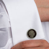 CL508002 | Sterling Silver Red Nickel Cufflinks