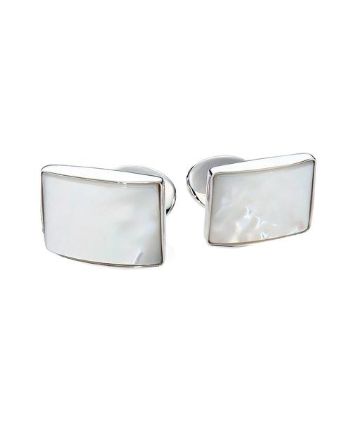CL550302 | Sterling Silver & Mother of Pearl Cufflinks