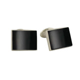 CL550502 | Sterling Silver & Onyx Cufflinks